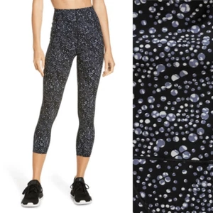 SWEATY BETTY- POWER 7/8 HIGH-WAISTED LEGGINGS - BLUE CELESTIAL DOT PRINT, Small - Picture 1 of 12