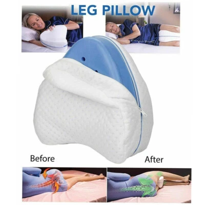 CUSCINO PER GAMBE MEMORY FOAM SUPPORTO ORTOPEDICO GINOCCHIA SCHIENA LAVABILE