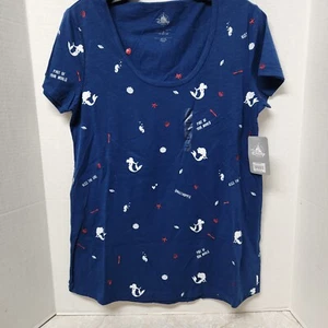 XL Disney Store Ariel The Little Mermaid Top Shirt Dinglehopper Seashell Cruise - Picture 1 of 7