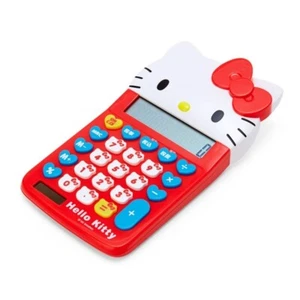 (FRAGEN Sie zuerst nach Verfügbarkeit) SANRIO Hello Kitty gesichtsförmiger Schlüsselrechner neu - Bild 1 von 4