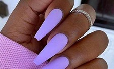 Matte Coffin Press on Nails Extre Long Fake Nails Full Cover Pure Baqllerina Fa