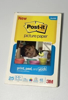 Post-It Print Peel and Stick 4x6  - Semi Gloss - Picture Paper (25 Sheets) - Image 1 of 2