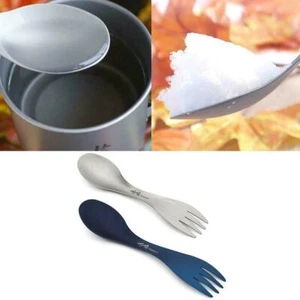 Outdoor Camping Picknick Titan Löffel Gabel Geschirr Farbe Ultraleicht schön USA - Bild 1 von 8