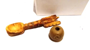Pre Columbian Peruvian Chavin  Crawfish shaped Spoon and Bead - Picture 1 of 12