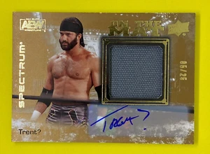 Trent? AEW Upper Deck Spectrum On The Mat Wrestling Relic Auto Card /25 Signed - Bild 1 von 1