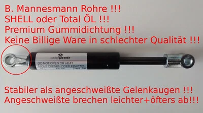 ABLE-GOODS 1x Gasdruckfeder Gasfeder Dieteg Schlepper Verdeck Dämpfer Lifter gas spring ...
