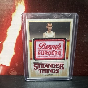 2018 Topps Stranger Things ELEVEN Benny's Burgers Patch Card #P-EV - Picture 1 of 2