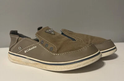 Columbia PFG Omni Grip BY1095-227 米色休闲鞋运动鞋 2 码 — 第 1/4 张图片