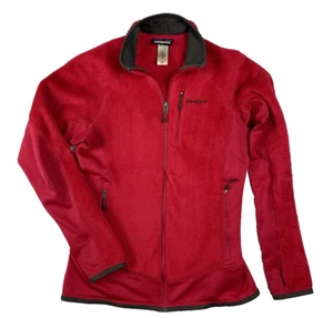 Patagonia R2 Regulator Zip Fleece Polartec Jacket Womens M Red Poppy Full Zip - Picture 1 of 12