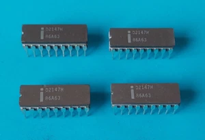 D2147H INTEL - Static RAM, 4K x 1, 18 Pin, Ceramic Military DIP NEW PARTS - Bild 1 von 3