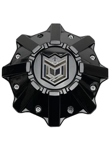 Dropstars Gloss Black Wheel Center Cap W/Spacer 6056B212 S1209-08 1284C61 - Picture 1 of 4