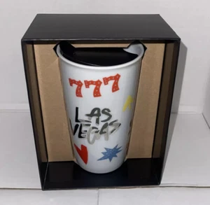 2018 Brand New Starbucks Las Vegas Ceramic 777 Tumbler Travel Mug With Box 10 oz - Picture 1 of 8