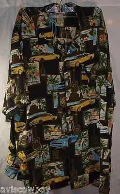 Camisa Islander Classic Car Convertible Muscle Car Hawaiana Aloha Para Hombre 2XL Foto 1 de 4