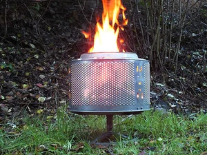Waschmaschinentrommel als Eventbeleuchtung, Feuerstelle, Outdoorheizung, Grill - Bild 1 von 5