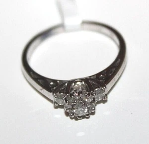 Women's Promise Your Love 1/5CTTW Diamond Royale Sterling Promise Ring - Size 7 - Picture 1 of 4