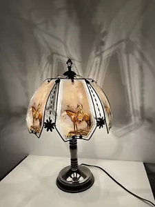 Vintage OK Lighting Table Lamp Native American Indian Chief Horse - Picture 1 of 23