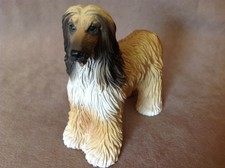 1992 Black Masked Red Afghan Hound Dog Figurine Statue 4" Tall