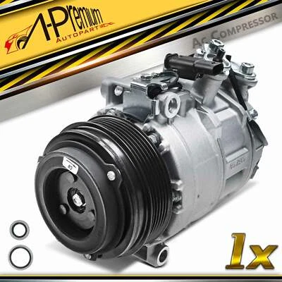 AC Compressor w/ Clutch for Mercedes-Benz C400 E400 GL450 S550 GLC43 AMG  Metris - Image 1 of 4