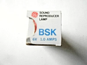 Lámpara Proyector Sonido GE BSK, 6V, 1.0 Amperios - Imagen 1 de 2