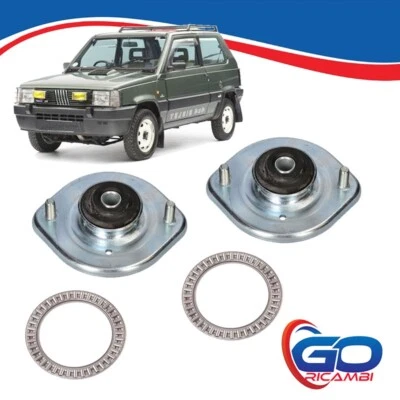 KIT 2 SUPPORTI AMMORTIZZATORI E 2 CUSCINETTI ANTERIORI FIAT PANDA 141 4X4  - Immagine 1 di 3