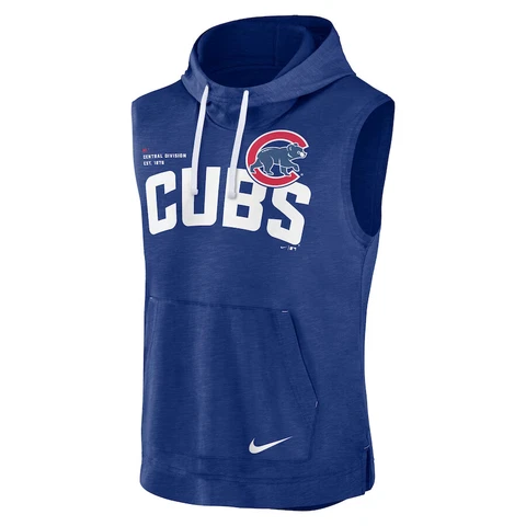 Chicago Cubs Nike Athletic Sleeveless Pullover Hoodie T-Shirt 2023 MLB Men's New Cover