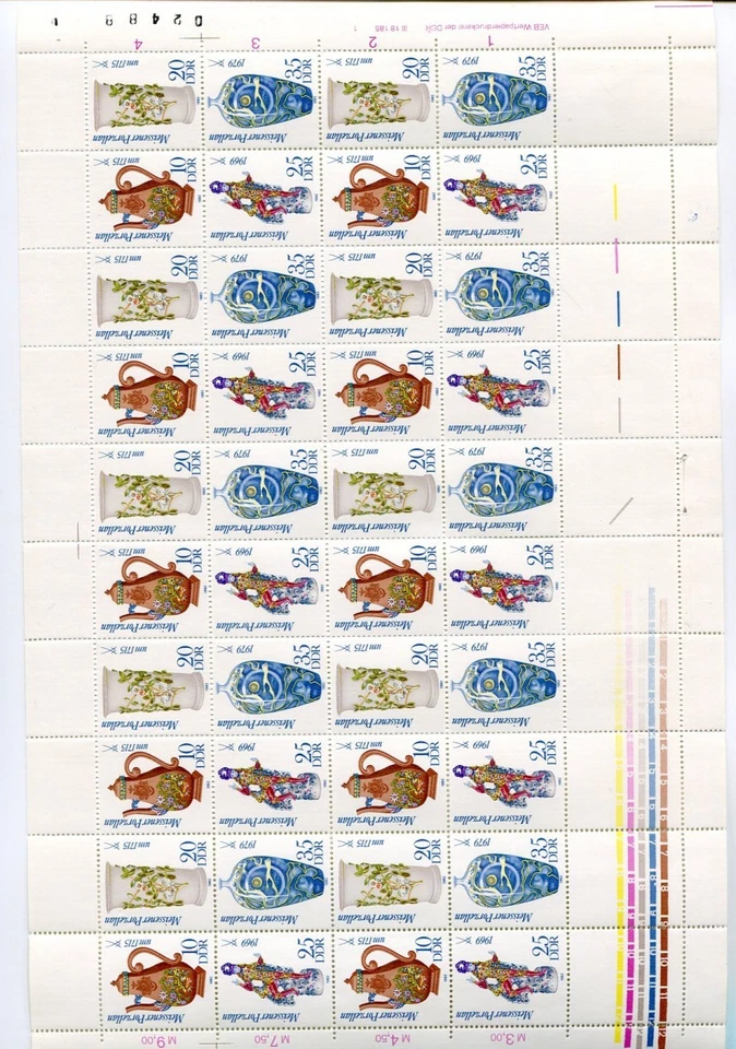 DDR HOJA DE IMPRESIÓN 2667/70 Limpia MNH NUEVA SIN CHARNELA - Imagen 1 de 1