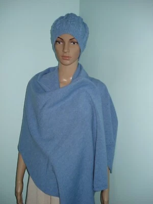 Ручной вязки 80% Merino 20% кашемир шерсти шарф/шляпа комплект женщин 29"Wx63"L - Изображение 1 из 4