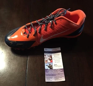 EMMANUEL SANDERS Signed NIKE ALPA PRO Football Cleat Shoe JSA/COA P84888 BRONCOS - Picture 1 of 6