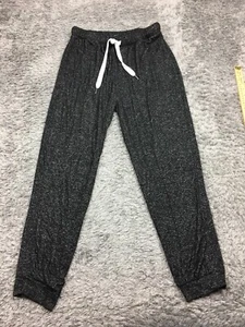 Forever 21 Sweatpants Womens Size Large Black Gray Tapered - Picture 1 of 13