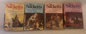 Louis L’Amour Western Hardcover Books The Sacketts Volume 1 -2-3-4-W-DUST COVERS - Picture 1 of 2