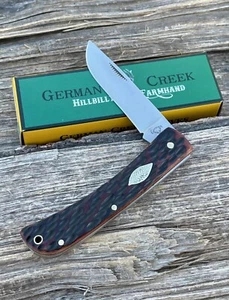 GERMAN CREEK *g BROWN JIGGED SOD BUSTER JR KNIFE KNIVES - Picture 1 of 7