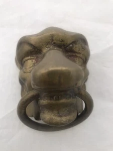 Brass Face Door Knocker Gargoyle - Picture 1 of 9