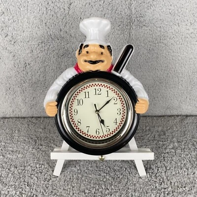 Reloj de Pared Retro Fat Italiano Chef Cuarzo Completamente Funcionando y Limpio Jolly Kitsch Foto 1 de 4