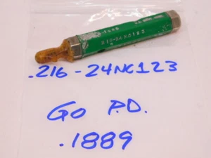 USED THREAD PLUG GAGE .216-24NC123 (GO PD: .1889) - Picture 1 of 4