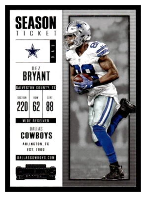 2017 Panini Contenders  #78 Dez Bryant - Dallas Cowboys - Image 1 of 2