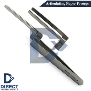 Miller Articulating Paper Forceps Holder Straight Dental Restoration Serrated CE - Picture 1 of 5