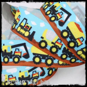 Work Trucks RIBBON. 2x Meters. 1" Grosgrain. TONKA. Scrapbooking/Craft. Toys - Picture 1 of 2