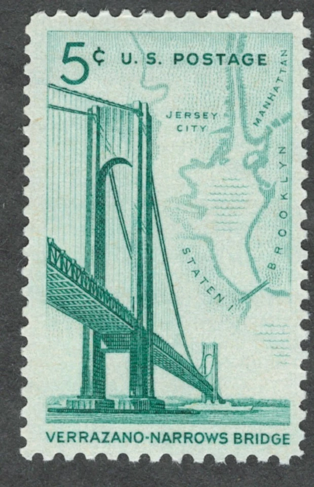 US. 1258. 5c. Verrazano-Narrows Bridge Issue. MNH. 1964 - Image 1 of 1