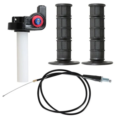 7/8" Motorcycle Twist Throttle Handle Grip with Cable 50-250CC ATV motocross New - Image 1 of 4