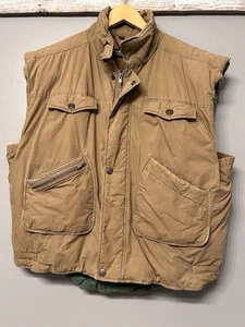 Vintage Robert Edward’s 90s Khaki Canvas Goose Down Puffer Size L Tan - Bild 1 von 9