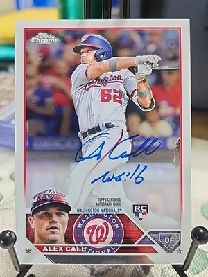2023 Topps Chrome - Rookie Autographs Alex Call #RA-AC (AU, RC) - Image 1 of 3