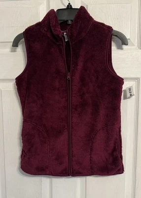 old navy vest girls large maroon new - Image 1 of 4