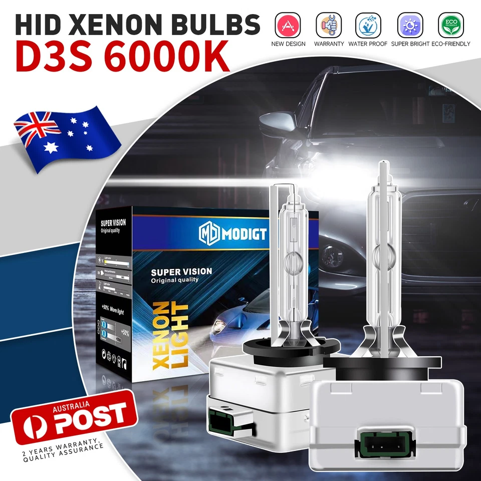 New D3S Replace For 2011-2017 Chrysler 300 C 6000K Xenon HID Headlights Bulbs AU - image 1 of 4