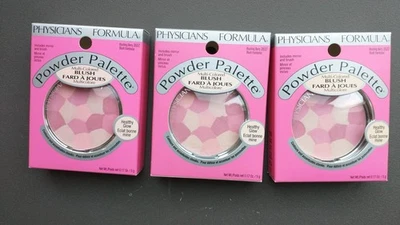 3 PHYSICIANS FORMULA POWDER PALETTE MULTI COLORED BLUSH # 3537 BLUSHING BERRY - Image 1 of 2