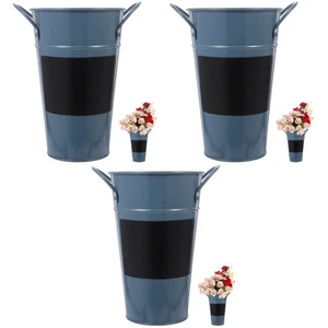  3 Count Gartentöpfe Kübel Pflanzkübel Pflanzgefäß Retro Blumenpot - Bild 1 von 12