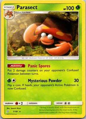 Parasect Rare SM - Team Up 7/181 NM - Image 1 of 2