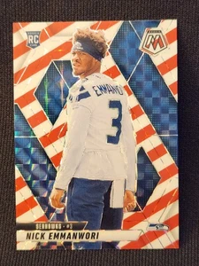 2025 Mosaic Nick Emmanwori Rookie RC Red & White Candy Cane Prizm Seahawks #321 - Bild 1 von 2
