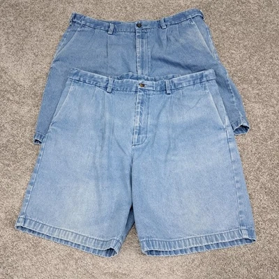 Hagar Men's Pair Of Jean Shorts Medium Wash 100%Cotton Blue Size 40 - Image 1 of 4