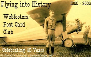 Postcard Portland Webfooters Flying Into History Club Ad Art Print 40 Years - Picture 1 of 2