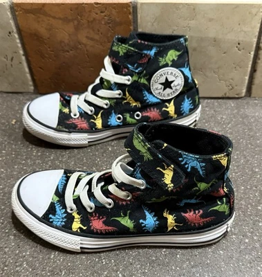 CONVERSE Chuck Taylor All Star Zapatos de caña alta Estampado de dinosaurios Juveniles 1 Foto 1 de 4
